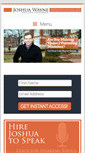 Mobile Screenshot of joshuawayne.com