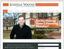 Tablet Screenshot of joshuawayne.com